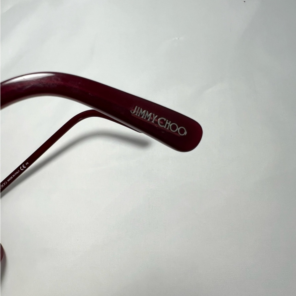Jimmy Choo Red Square Eyeglasses - Frames Only - Picture 7 of 12